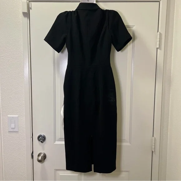 NWT DRESS THE POPULATION Gloria Front Zip Sheath Dress IN SZ XS